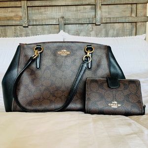 Coach Handbag & Matching Wallet